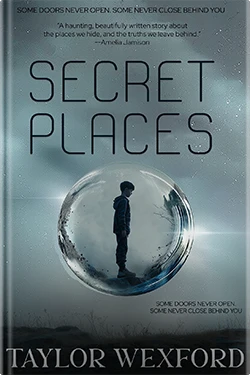 Front view of a hardcover book showing the cover for Secret Places