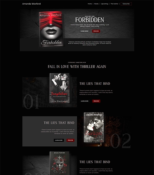 Forbidden Website Template