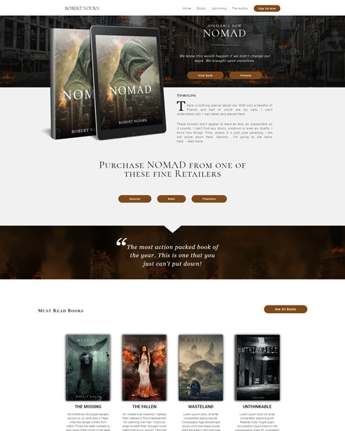 Nomad Website Template