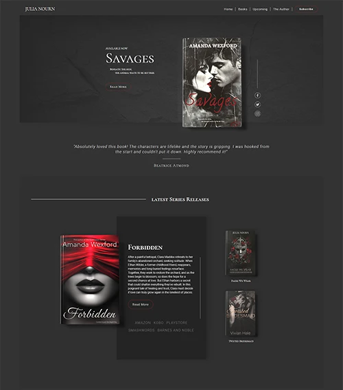 Savages Website Template